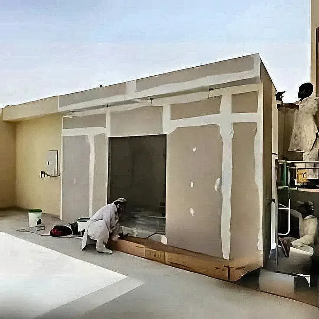 واجهة فيلا إسمنت بورد مودرن في الرياض