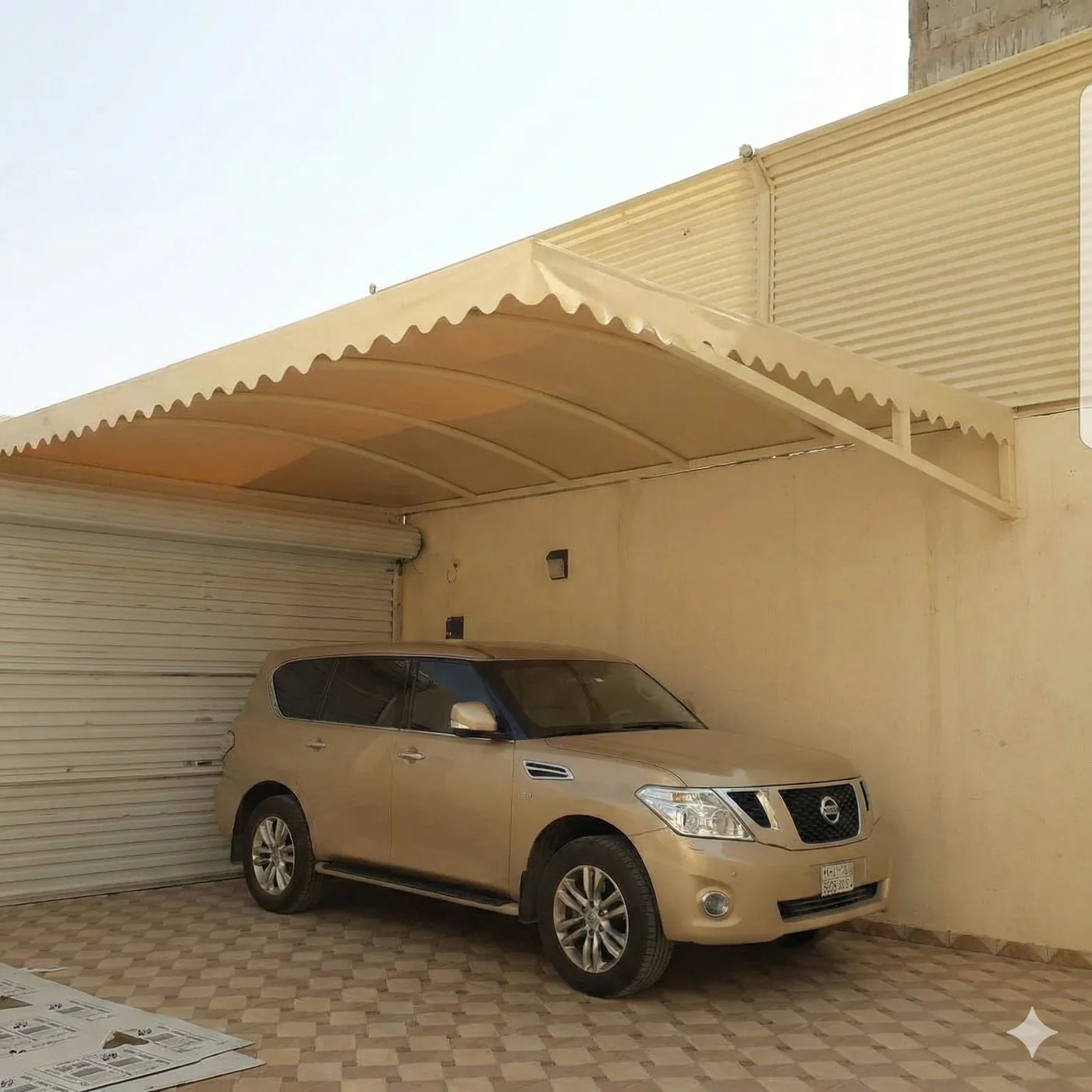 بعد التنفيذ - مظلة مودرن بتشطيب احترافي في الرياض